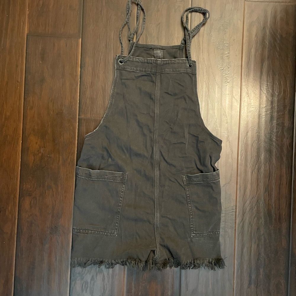 Aerie Charcoal Overall Dress